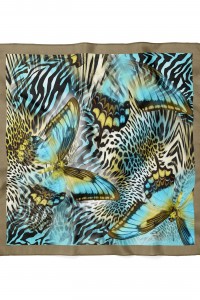 Leopar Desenli Bandana 58 X 58 Cm