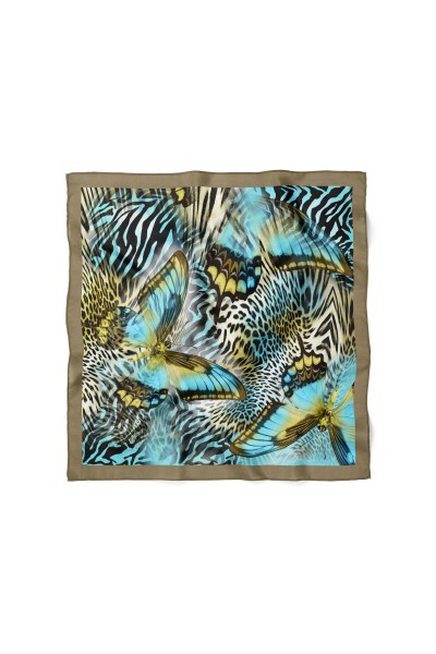 Leopar Desenli Bandana 58 X 58 Cm