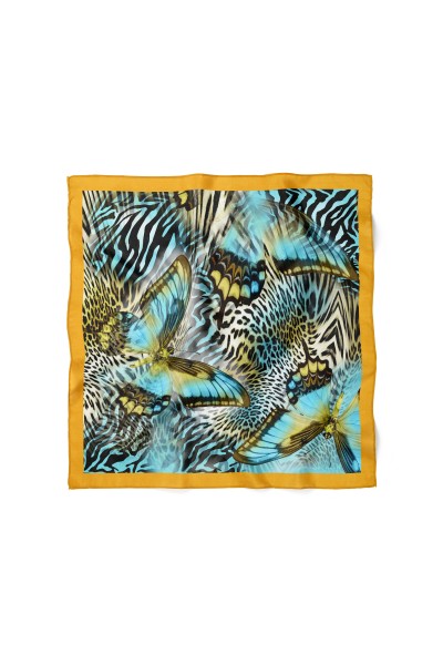 Leopar Desenli Bandana 58 X 58 Cm