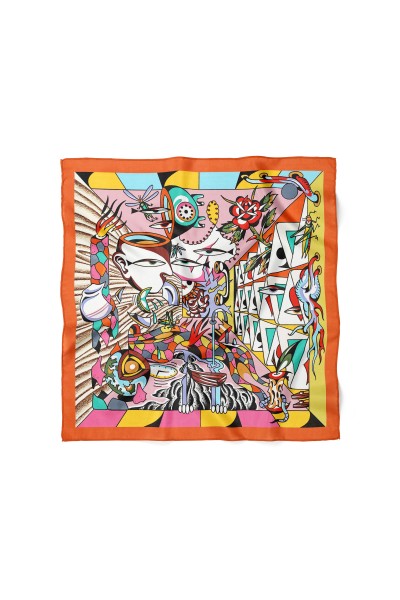Geometrik Desenli Bandana 58 X 58 Cm