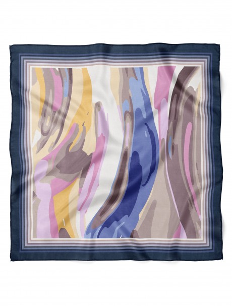 Sulu Boya Desenli Bandana 58 X 58 Cm