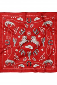 Western Desenli Bandana 58 X 58 Cm