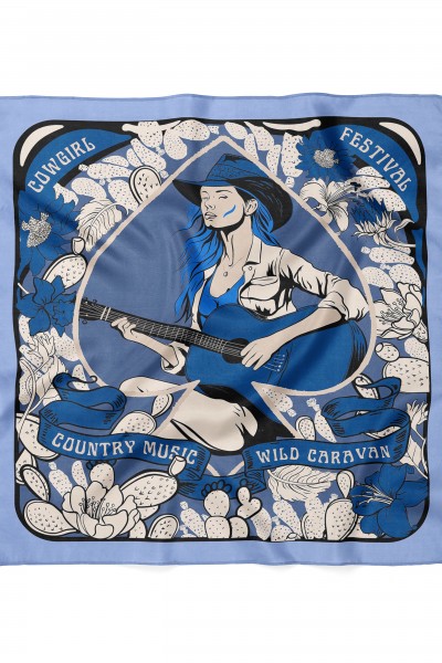 Western Desenli Bandana 58 X 58 Cm