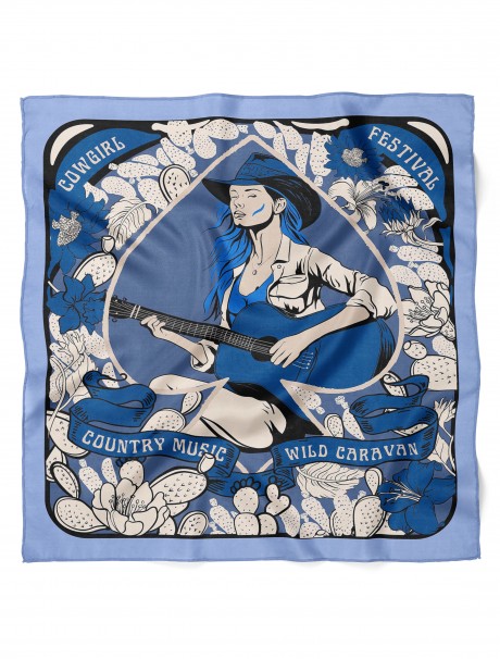 Western Desenli Bandana 58 X 58 Cm