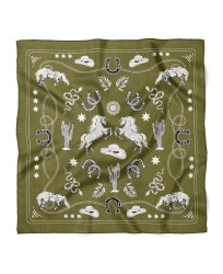 Western Desenli Bandana 58 X 58 Cm