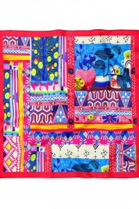 Karışık Bandana Desen 70x70 Cm