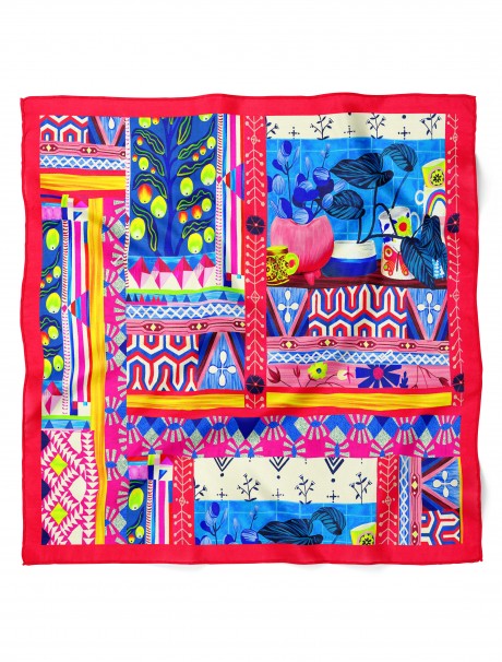 Karışık Bandana Desen 70x70 Cm