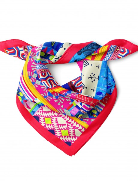 Karışık Bandana Desen 70x70 Cm
