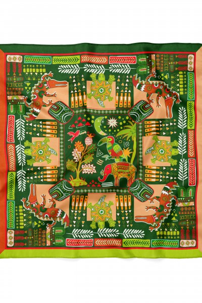 Karışık Bandana Desen 70x70 Cm
