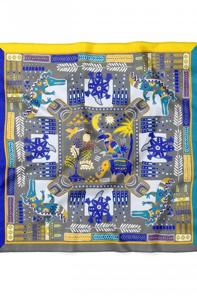 Karışık Desen Bandana 70x70 Cm