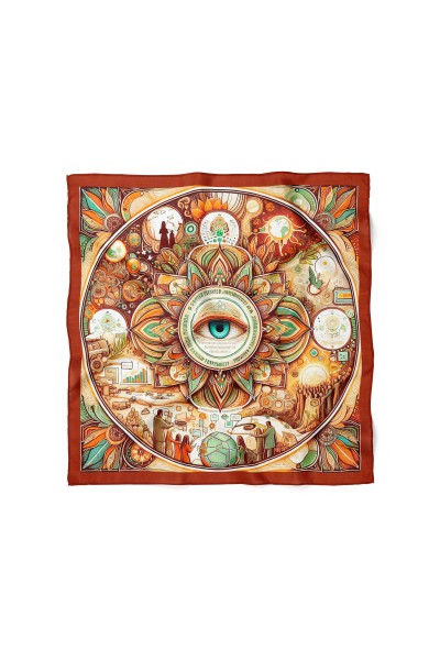 Karışık Bandana Desen 70x70 Cm