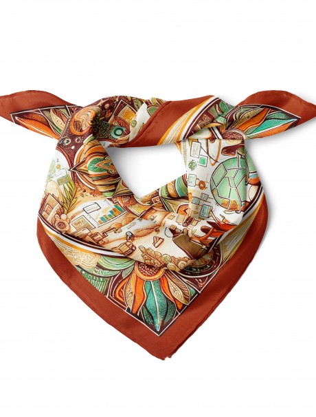 Karışık Bandana Desen 70x70 Cm