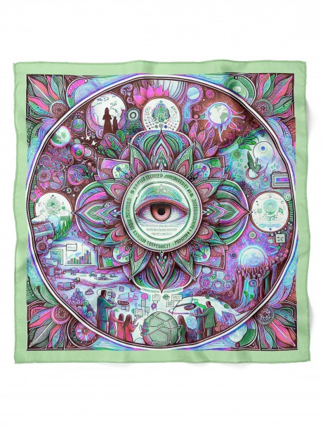 Karışık Bandana Desen 70x70 Cm