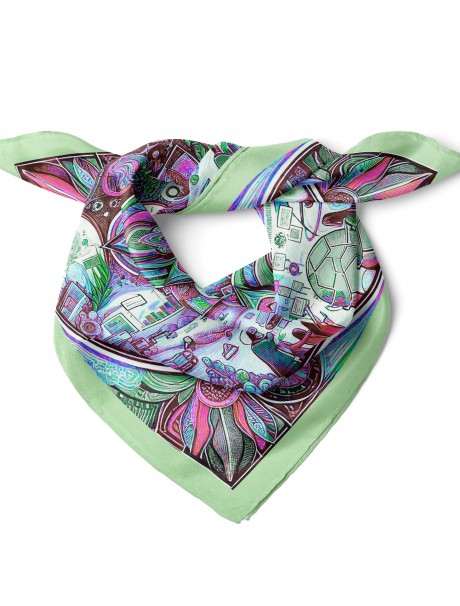 Karışık Bandana Desen 70x70 Cm