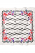 Çiçek Fular Bandana 70 x 70 Cm