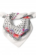 Çiçek Fular Bandana 70 x 70 Cm