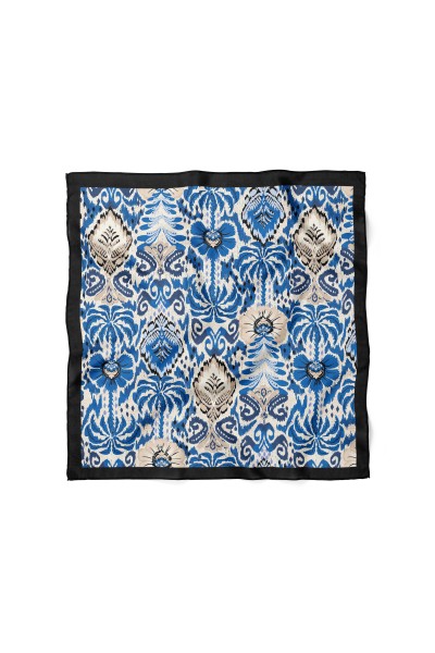 Çiçek Desen Fular Bandana 70x70 Cm