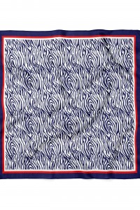 Çizgi Desen Fular Bandana 70x70 Cm