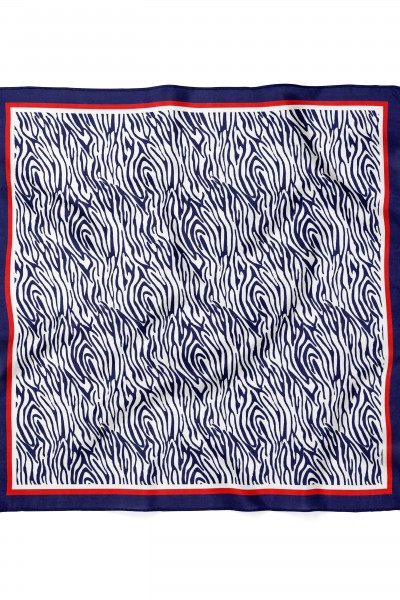 Çizgi Desen Fular Bandana 70x70 Cm
