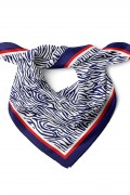 Çizgi Desen Fular Bandana 70x70 Cm