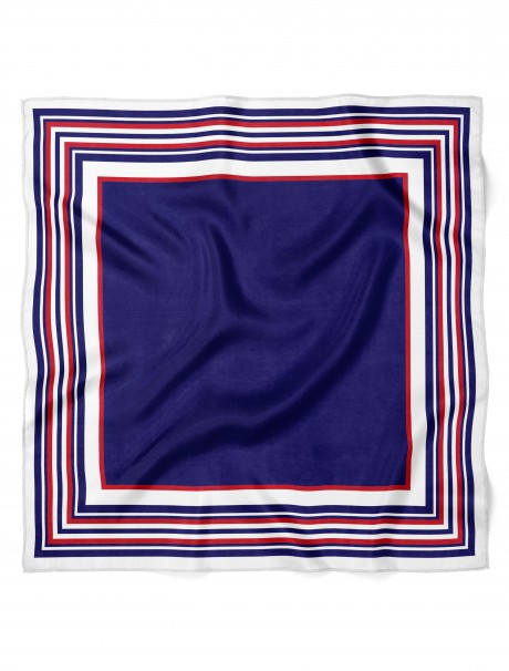 Çizgi Desen Fular Bandana 70x70 Cm
