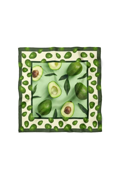 Avokado Desen Fular Bandana 70x70 Cm