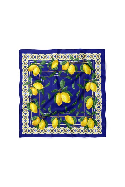 Limon Desen Fular Bandana 70x70 Cm