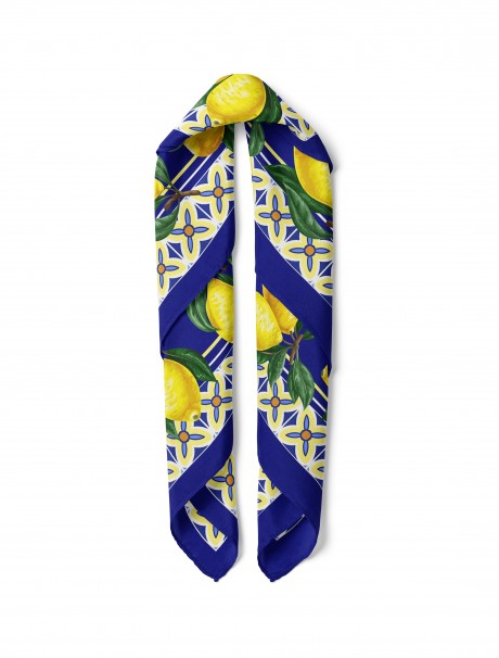 Limon Desen Fular Bandana 70x70 Cm