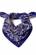 Çiçek Desen Fular Bandana 70x70 Cm