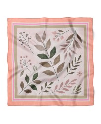 Yaprak Desen Fular Bandana 70x70 Cm