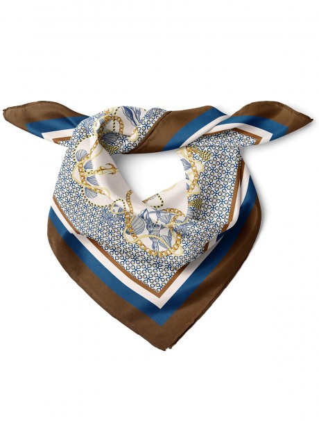 Marine Desen Fular Bandana 70x70 Cm