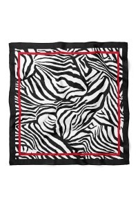 Zebra Desen Fular Bandana 70x70 Cm
