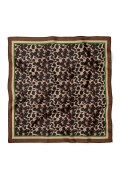 Leopar Desen Fular Bandana 70x70 Cm