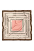 Kare Çizgi Desen Fular Bandana 70x70 Cm
