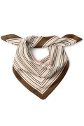 Kare Çizgi Desen Fular Bandana 70x70 Cm