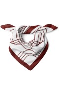 Geometrik Çizgili Modern Desen Fular Bandana 70x70 Cm