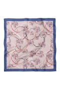 Geometrik Çiçek Desen Fular Bandana 70x70 Cm