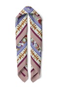 Soyut Çiçek ve Etnik Desen Fular Bandana 70x70 Cm