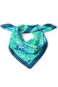 Deniz Yıldızı ve Balık Desen Fular Bandana 70x70 Cm