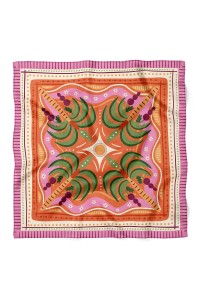 Tropikal Palmiye Desen Fular Bandana 70x70 Cm