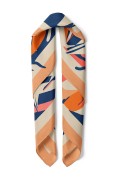 Modern Sanatsal Çiçek Desen Fular Bandana 70x70 Cm