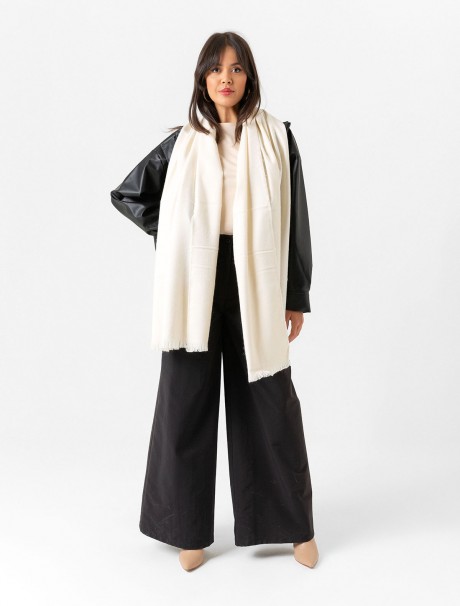 Yumuşak Dokulu Kalın Düz Renk Şal