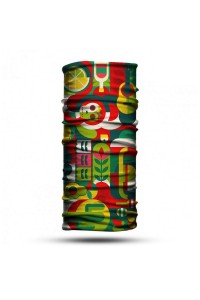 Müzik ve Doğa Desenli Bandana Buff Baf Boyunluk