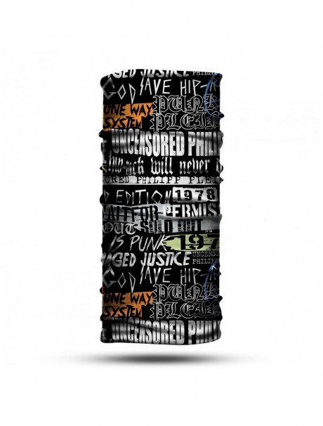 Yazı Desenli Bandana Buff Baf Boyunluk