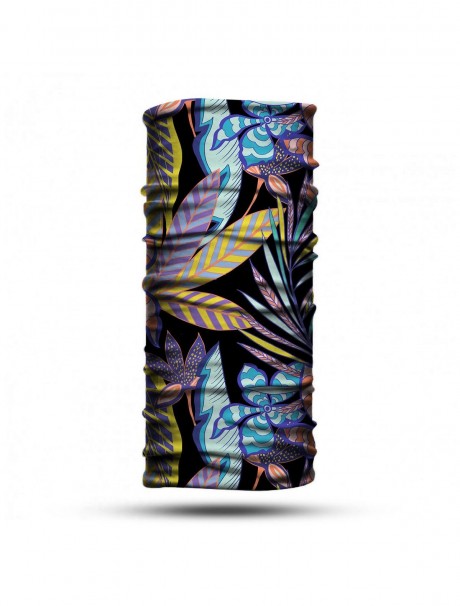 Çiçek ve Yaprak Desen Bandana Buff Baf Boyunluk