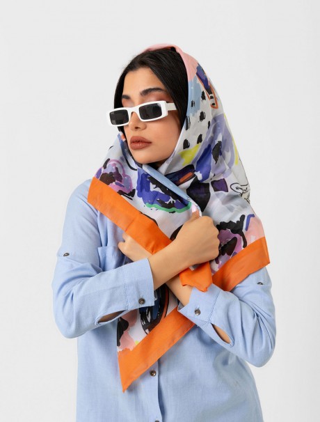 Soft Eşarp - Çiçek Desenli