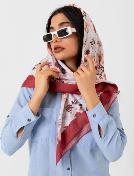 Soft Eşarp - Çiçek Desenli