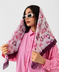 Soft Eşarp - Çiçek Desenli