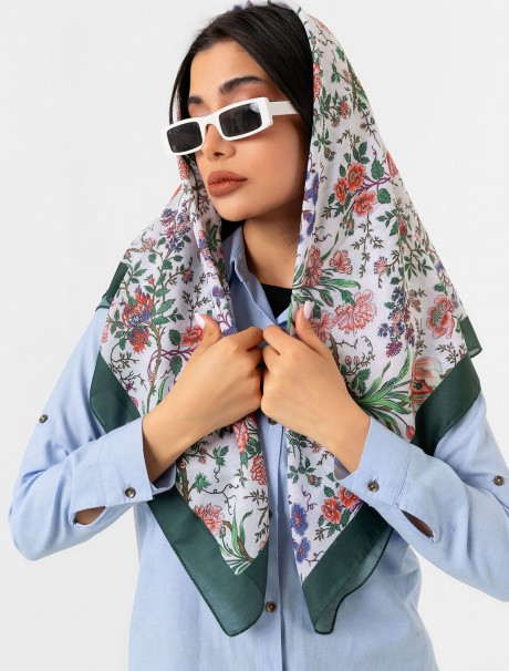 Soft Eşarp - Çiçek Desenli