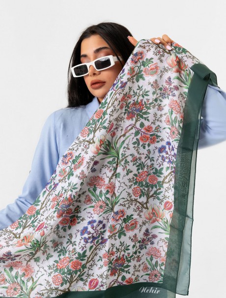 Soft Eşarp - Çiçek Desenli